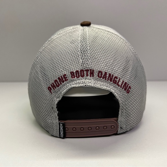 Gongshow Hockey Dirty Mitts Hat Grey Brown Mesh Snapback Trucker Cap Adult Gray - Picture 5 of 8